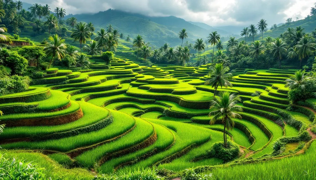 Tegallalang Rice Terraces - filming location in Indonesia