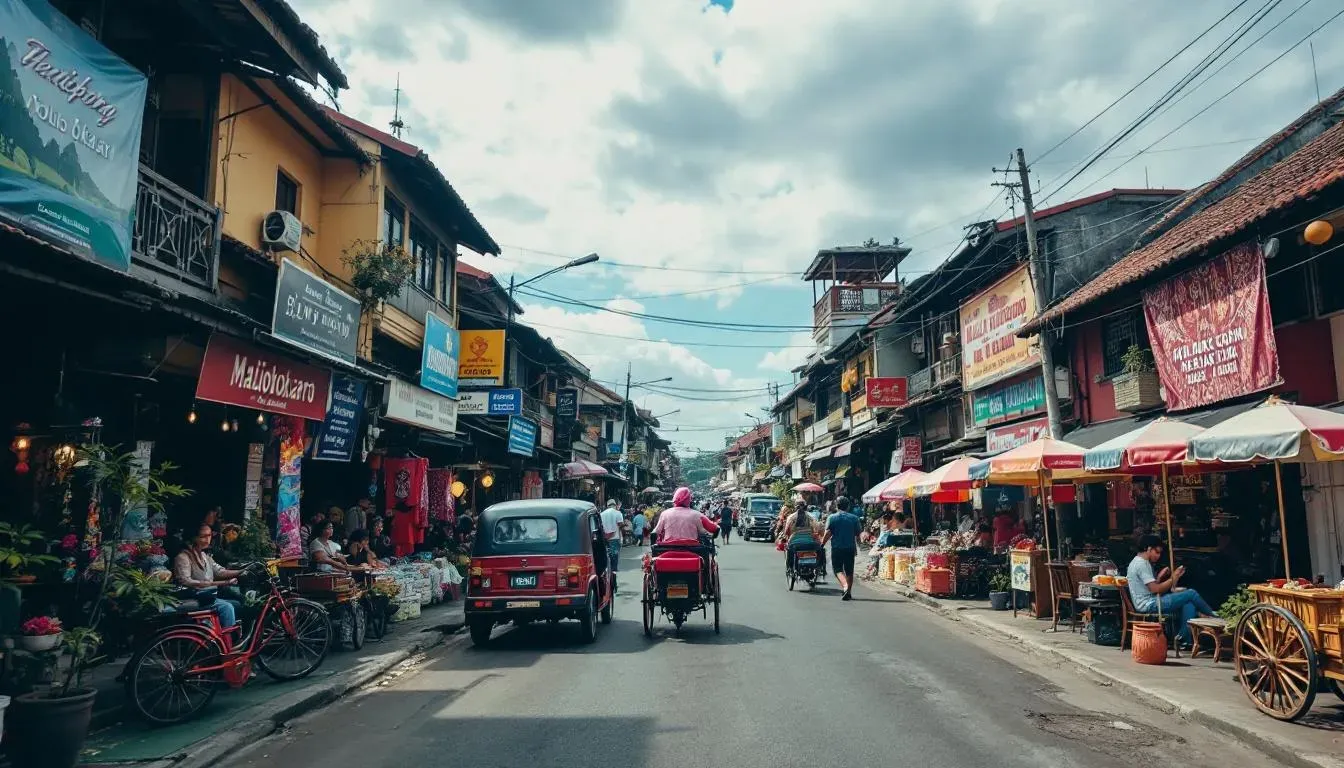 northern region Cliffs Etretat - filming location in Indonesia