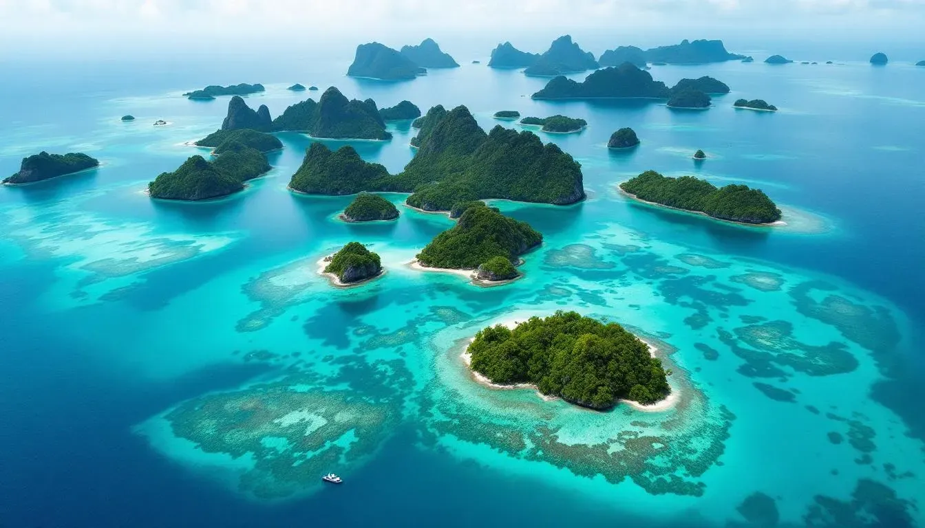 Raja Ampat Aerial - filming location in Indonesia
